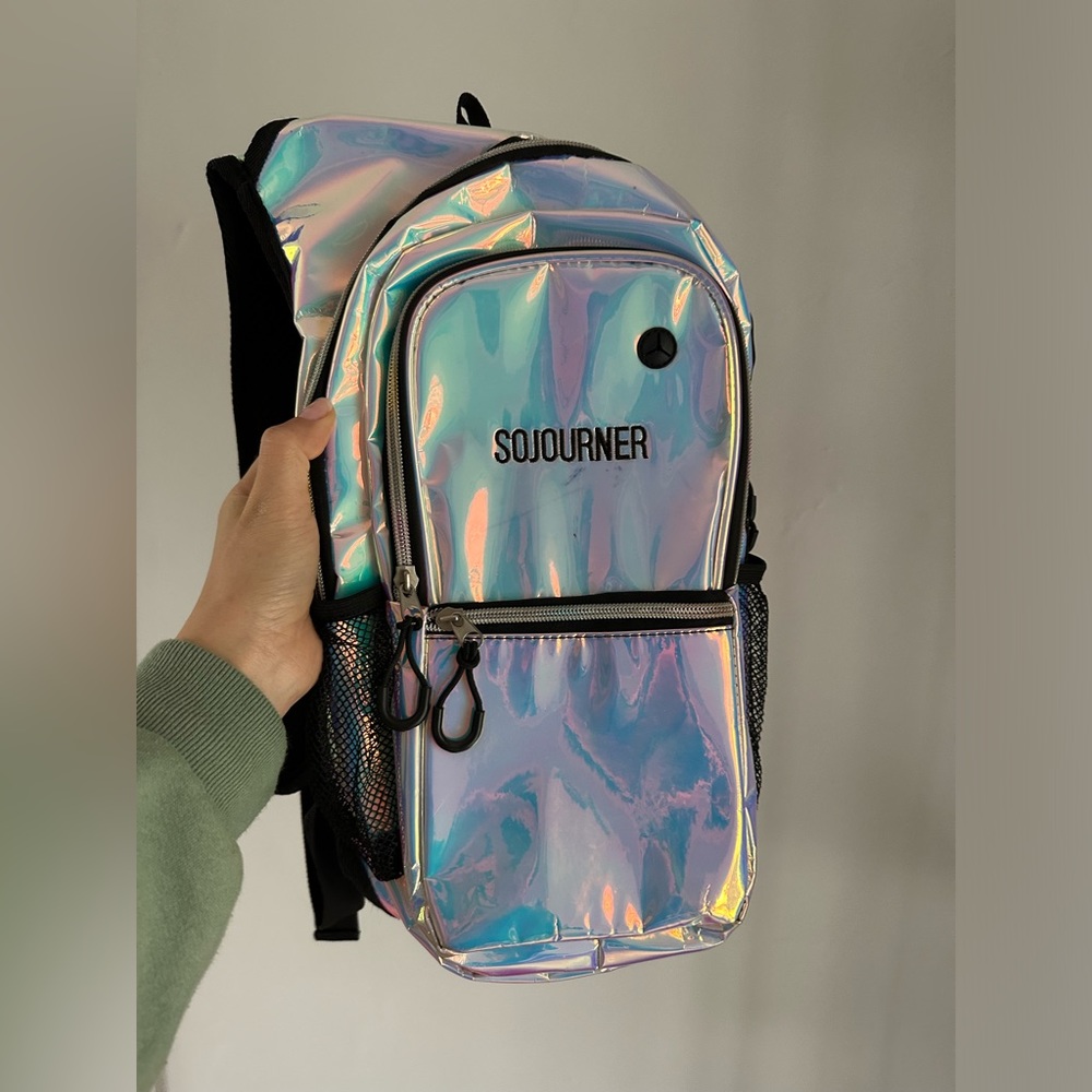 Iridescent Sojourner Water backpack for Festivals, Hiking, Raves